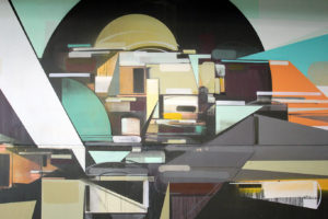 Detroit Z Garage Art - Geometric Designs