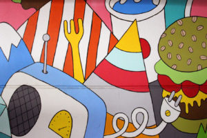 Detroit Z Garage Art - Hamburger