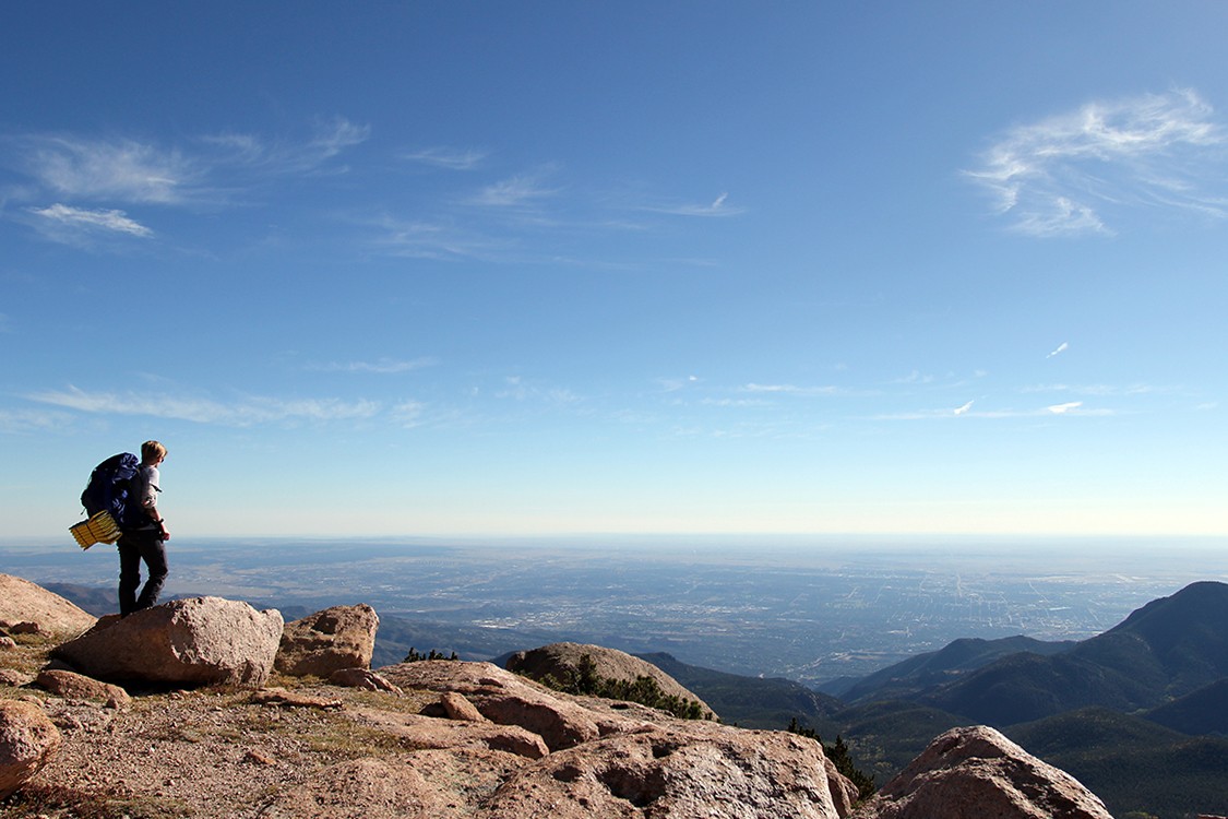 Heather Physioc Hiking Overlook Pikes Peak