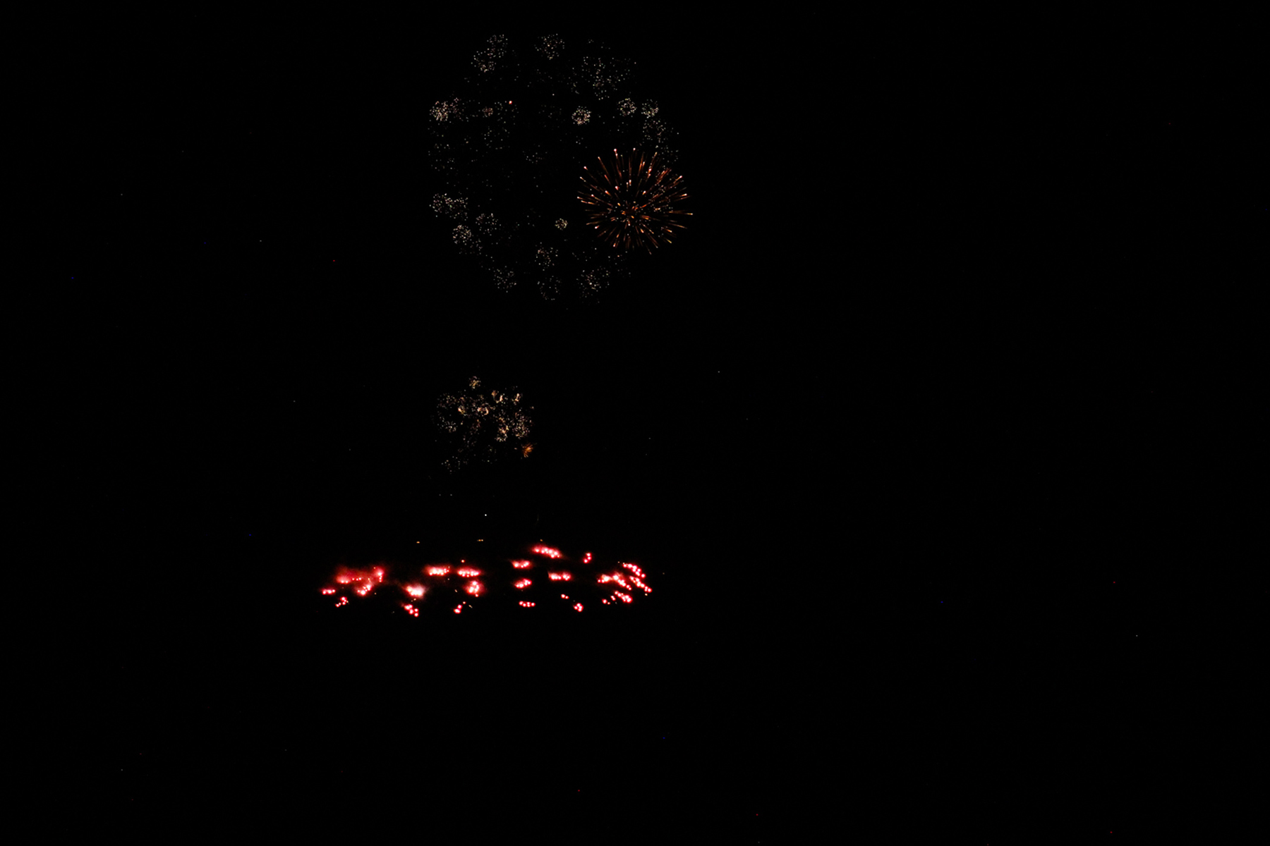 Volcano Fireworks at Ifestia Festival 2019 in Santorini, Greece