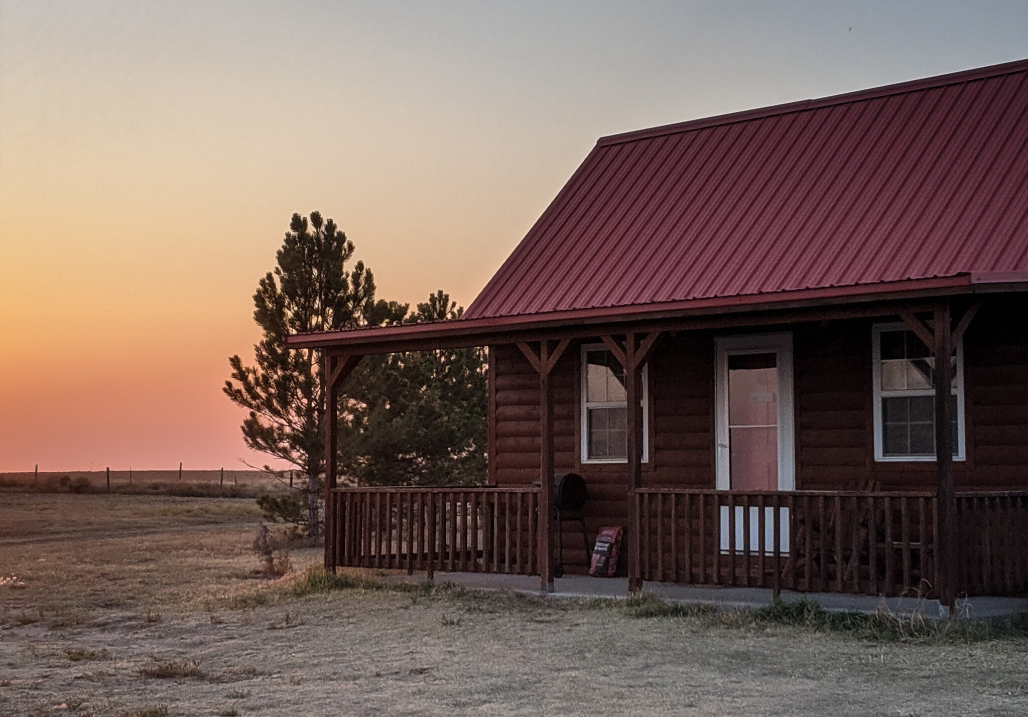 Cabin Sunset in Stratton, Colorado