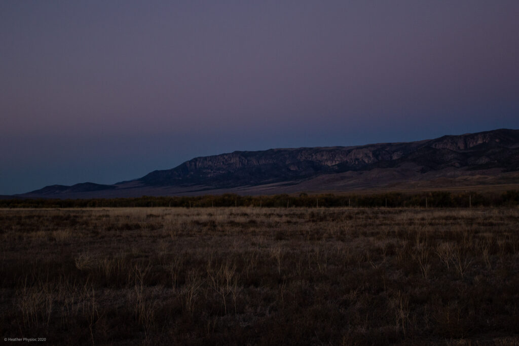 Purple Sunset over Antimony, Utah Homestead