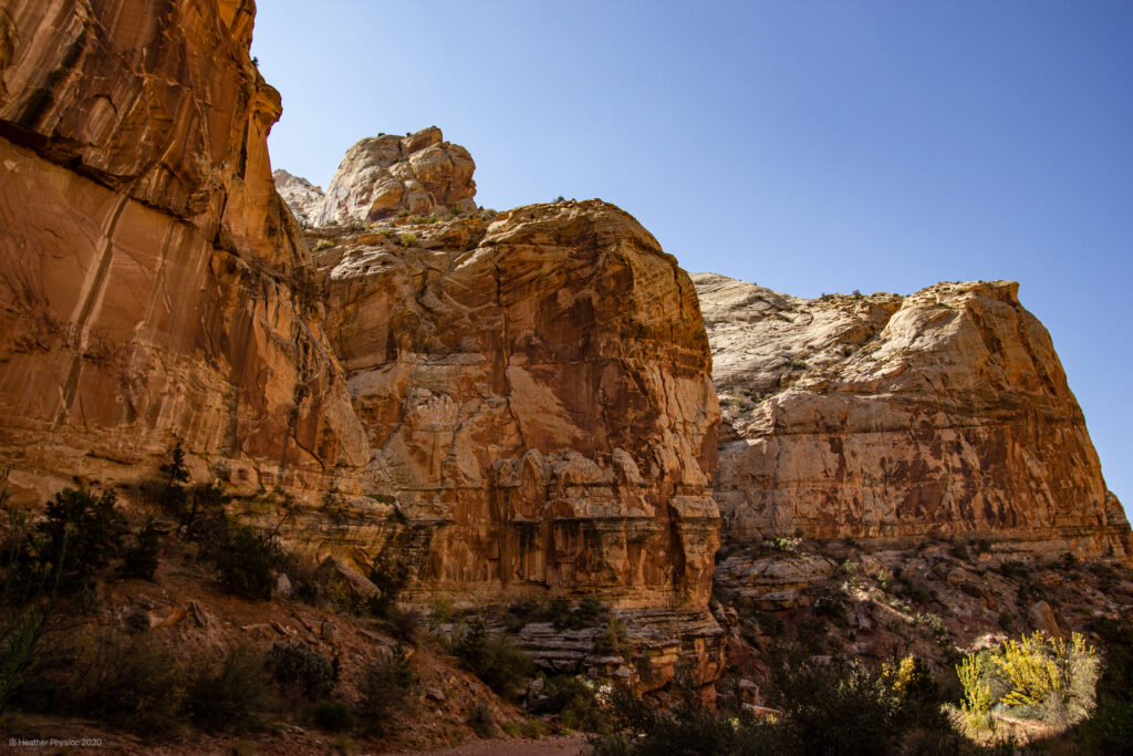 Geologic Formations at Capitol Reef National Park in Utah