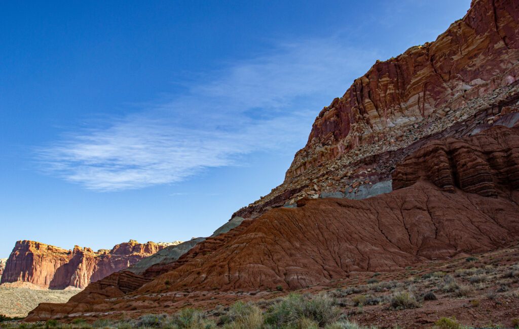 Cliff Faces at Capitol Reef National Park in Utah