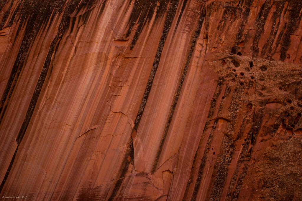 Desert Varnish Closeup at Capitol Reef National Park in Utah