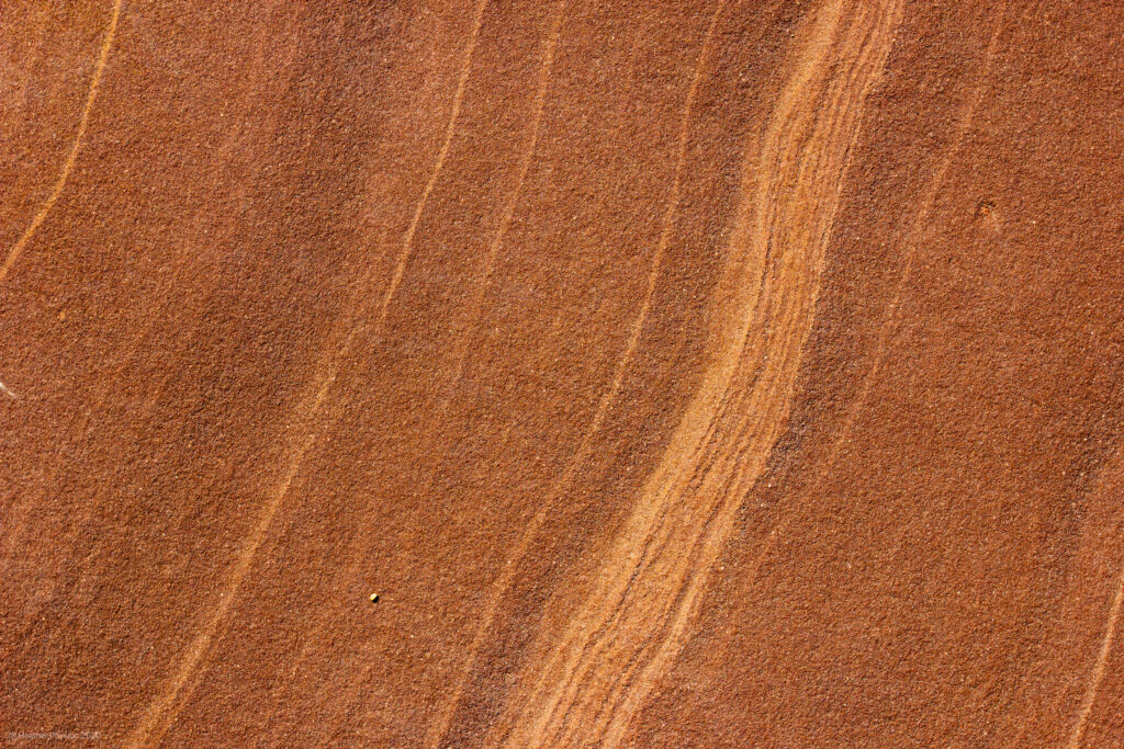 Curving Sandstone Streaks at Capitol Reef National Park in Utah