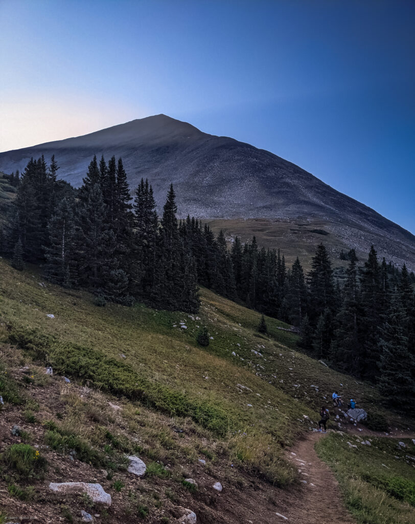 First View of the Huron Peak Summit, a Colorado 14er