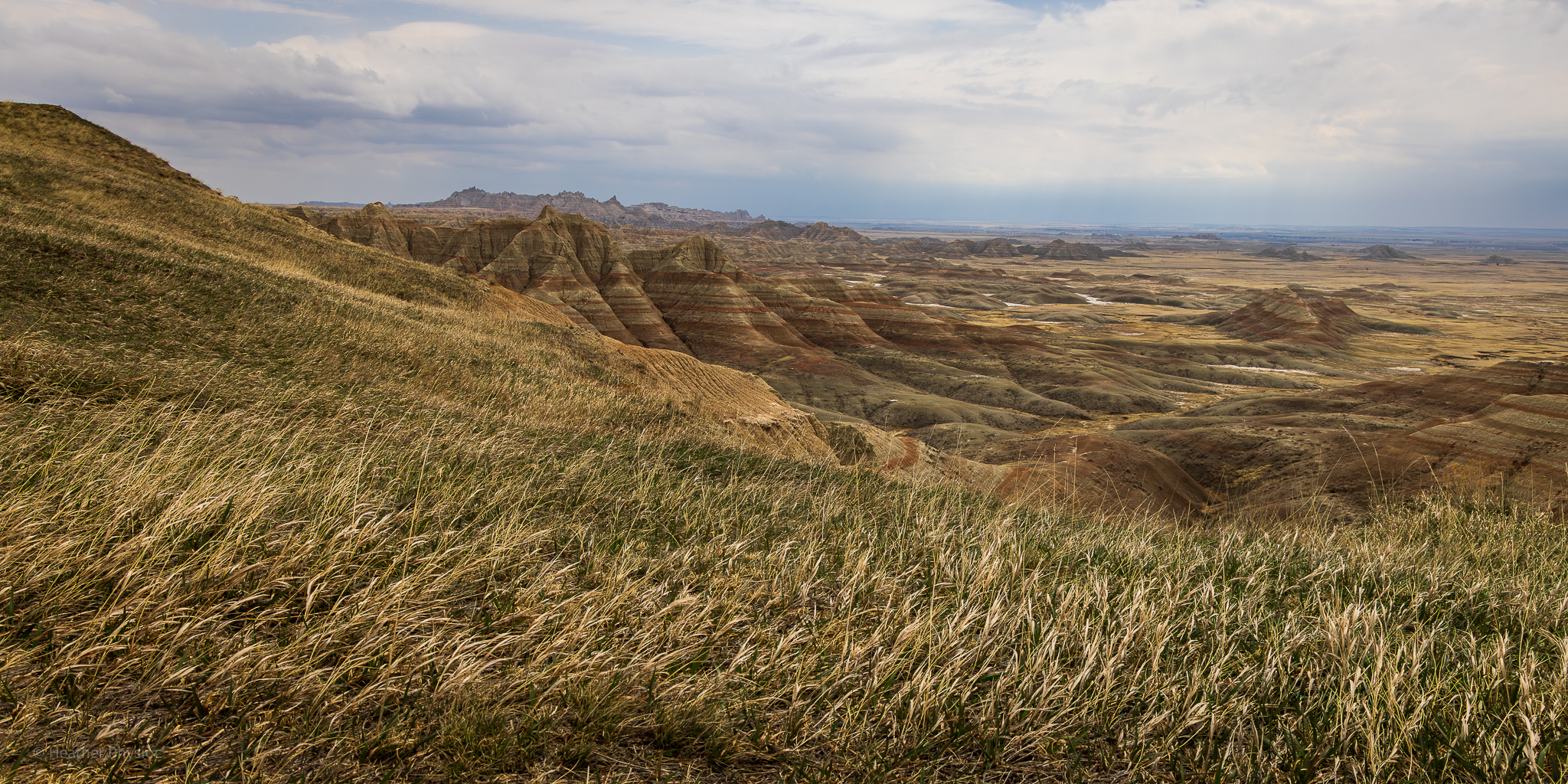 Windy Grasslands at Badlands National Park, Black Hills, South Dakota