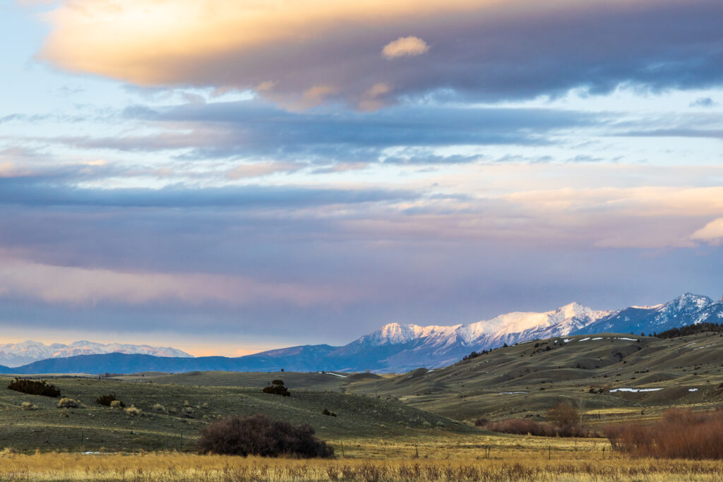 Absaroka Alpenglow in Paradise Valley, Montana