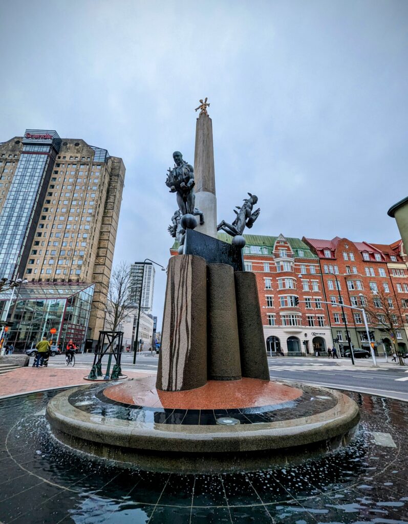 Trinity Fountain at Triangeln Square