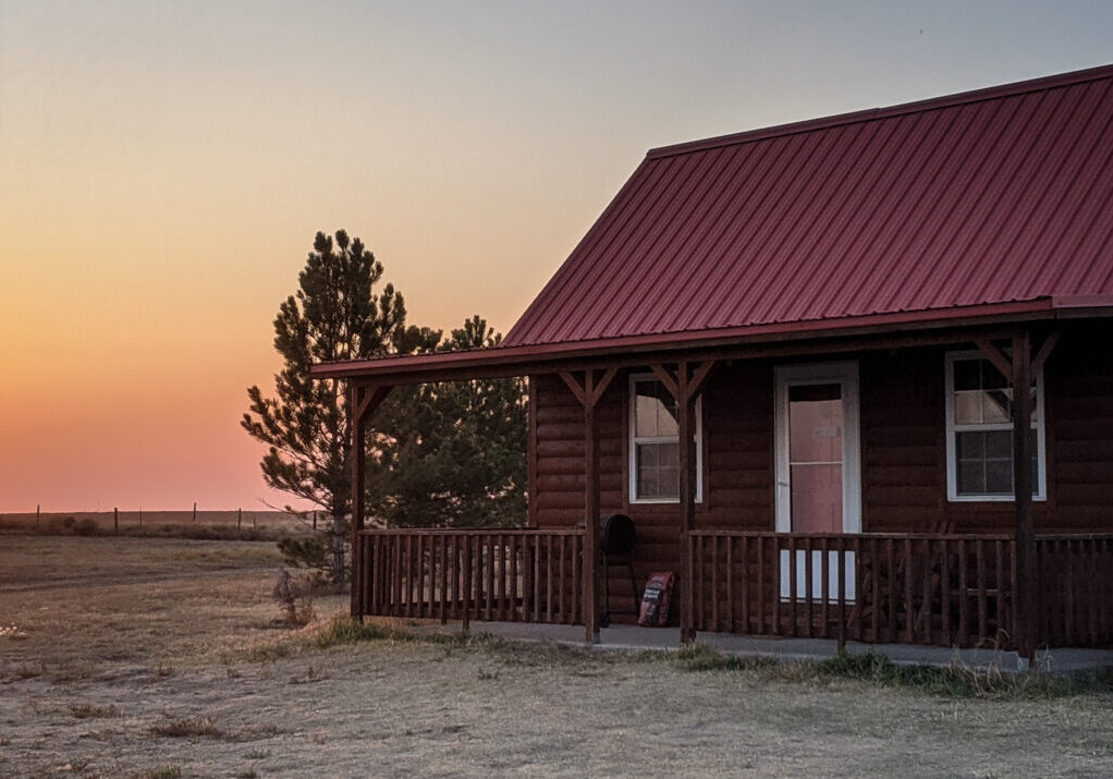 Cabin Sunset in Stratton, Colorado